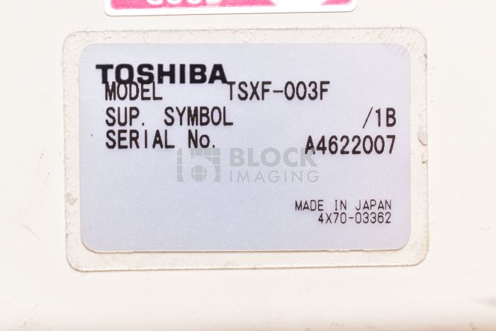 TSXF-003F Console for Toshiba CT | Block Imaging